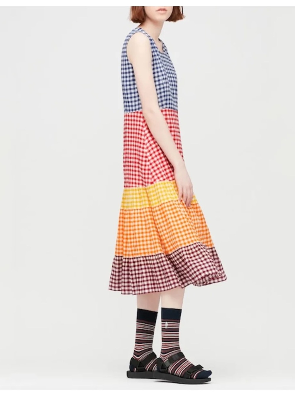 JW ANDERSON x Uniqlo Tiered Gingham Dress